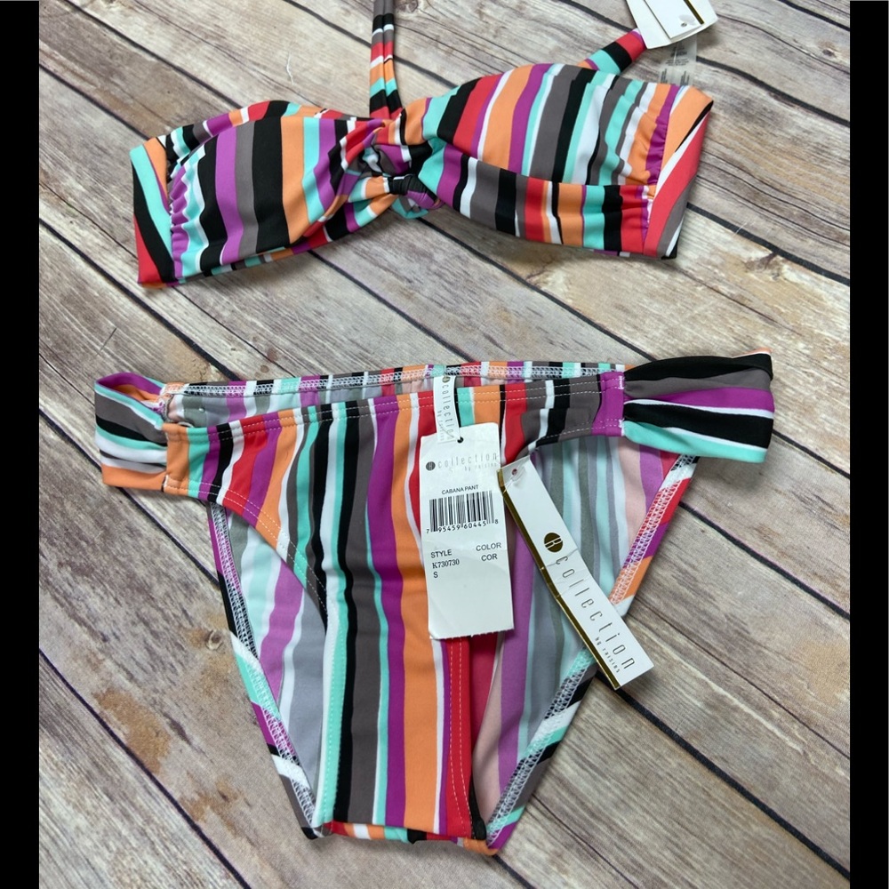 R Collection by Raisin Twist Bandeau Twist Bikini